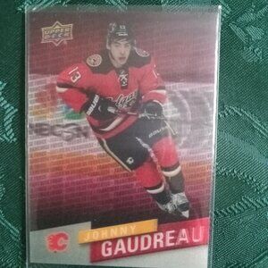 Johnny Gaudreau Franchise Force Calgary Flames Hockey Card #FF-4